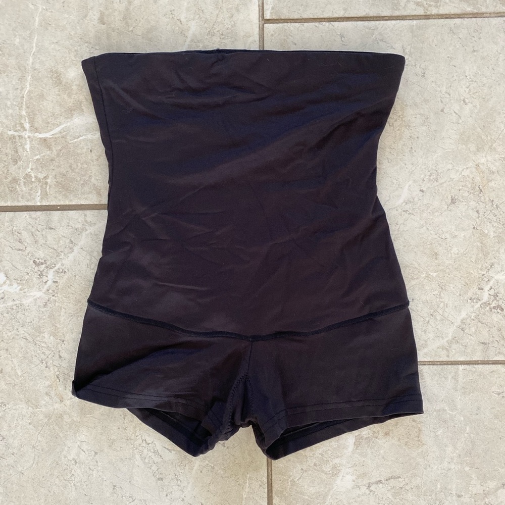 Maidenform Black Silky Shapewear Romper